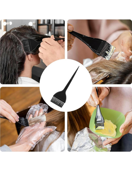 6 Brochas para Tinte de Cabello ROBOHOOK - Aplicador Profesional