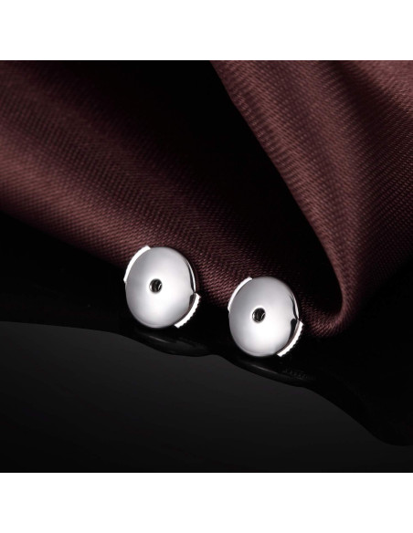 Respaldo de Aretes Jiahanzb Oro Blanco 18K Hipoalergénico 2 Piezas