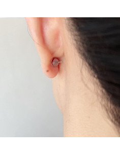 Respaldo de Aretes de Silicona DELECOE 12 Piezas Oro Blanco 2