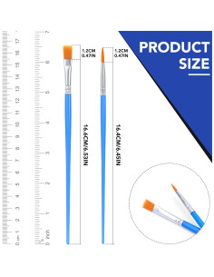 Conjunto de Pinceles AROIC 110 Piezas Nylon para Acrílico y Óleo 2