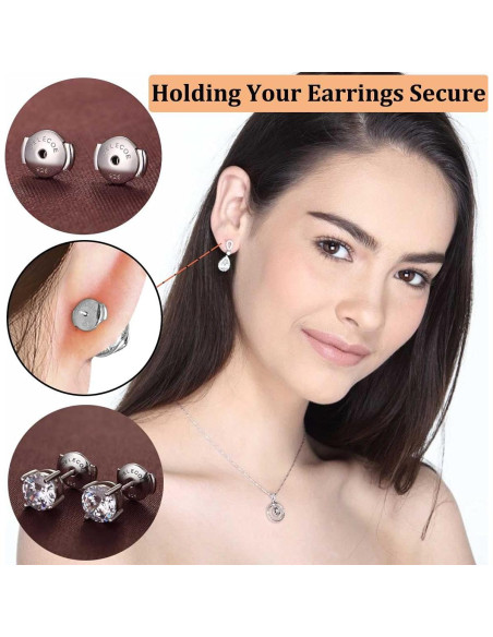 Resortes de Pendientes DELECOE Plata Esterlina 925 Oro 18K