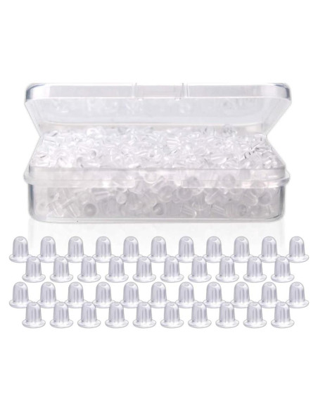 Respaldo de Arete Clutch Yalis 1200 Piezas Silicona 5 mm