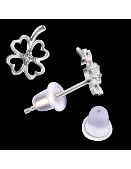 Respaldo de Arete Clutch Yalis 1200 Piezas Silicona 5 mm