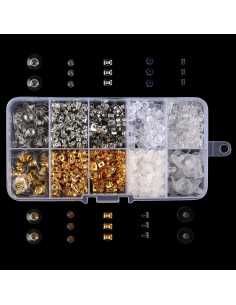 Kit de 1040 Respaldos de Pendientes BetyBedy - 10 Estilos 2