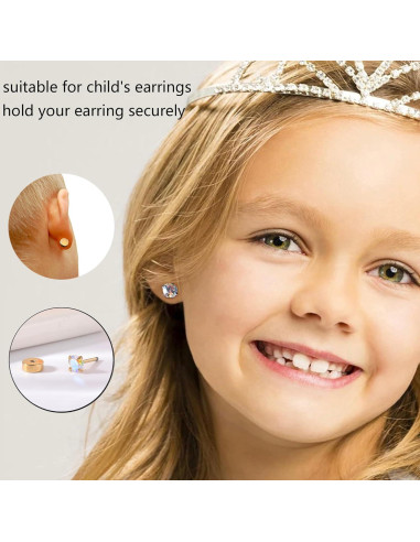 Soportes de Pendientes de Acero Inoxidable AOEDEJ 8 Pares 1.2mm