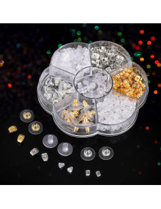 500 Respaldos de Pendientes Clutch Hazifes - 7 Estilos Hipoalergénicos 2