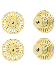 Resortes para Pendientes JIACHARMED Oro 18K 4 Piezas Hipoalergénicos