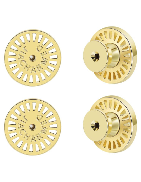 Resortes para Pendientes JIACHARMED Oro 18K 4 Piezas Hipoalergénicos