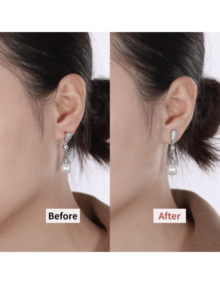 Resortes para Pendientes JIACHARMED Oro 18K 4 Piezas Hipoalergénicos