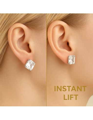 Soportes Elevadores para Pendientes Anchora - Silicona 18K Oro 6 Pcs