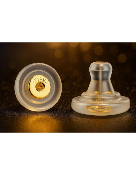 Soportes Elevadores para Pendientes Anchora - Silicona 18K Oro 6 Pcs