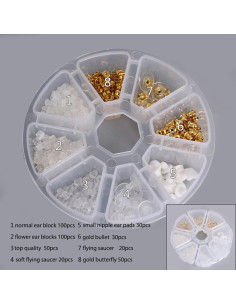 Tapones de Seguridad para Pendientes EastyGold - 400 Piezas 2