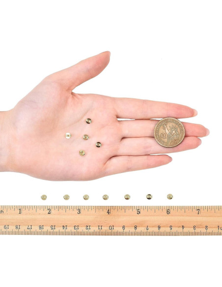 Respaldo de Pendientes Dorados Tasodin 12pcs Acero Inoxidable