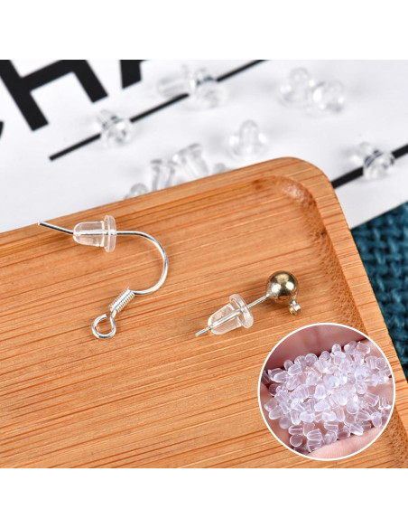 600 Tapones de Aretes de Silicona Hipoalergénicos Gaprumi