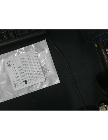 12 Tapones de Silicona Planos Mabor para Pendientes Blancos