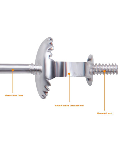 12 Respaldo de Aretes con Tornillo Hmjpng Oro 18K y Plata 925