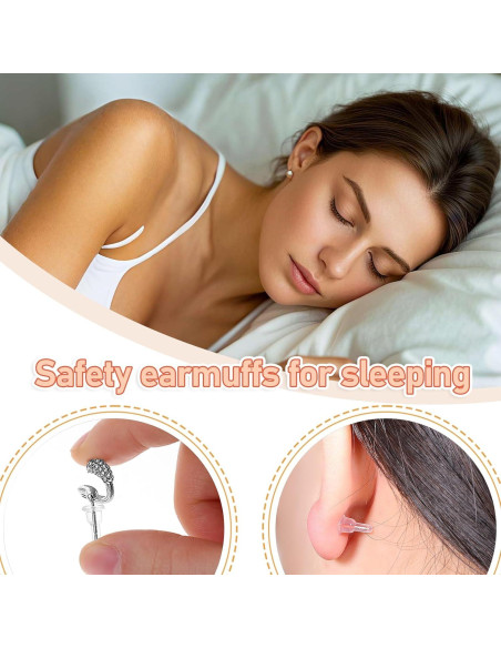 30 Respaldos de Aretes de Silicona Planos EupHHonycs 6x10mm