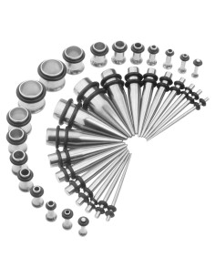 Kit de Estiramiento de Orejas CABBE KALLO 36pcs Acero Quirúrgico