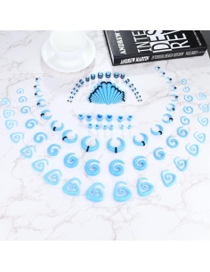 Kit de Estiramiento de Orejas 102 Piezas Ubjuliwa 14G-00G 2