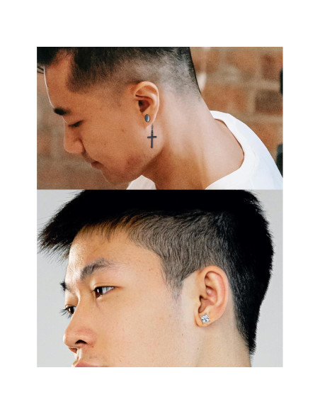 12 Pares Pendientes Magnéticos Ofeiyaa Acero Inoxidable Dorado 12 Pares Pendientes Magnéticos Ofeiyaa Acero Inoxidable Dorado