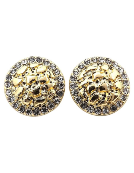 Pendientes Magnéticos Nugget Galleta 12.7mm Unisex