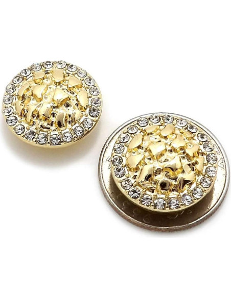 Pendientes Magnéticos Nugget Galleta 12.7mm Unisex