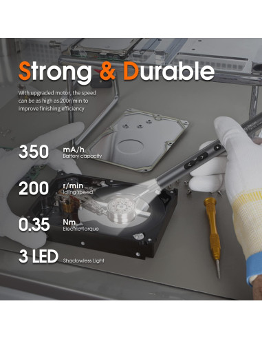 Destornillador Eléctrico UF-TOOLS 62 en 1 Recargable