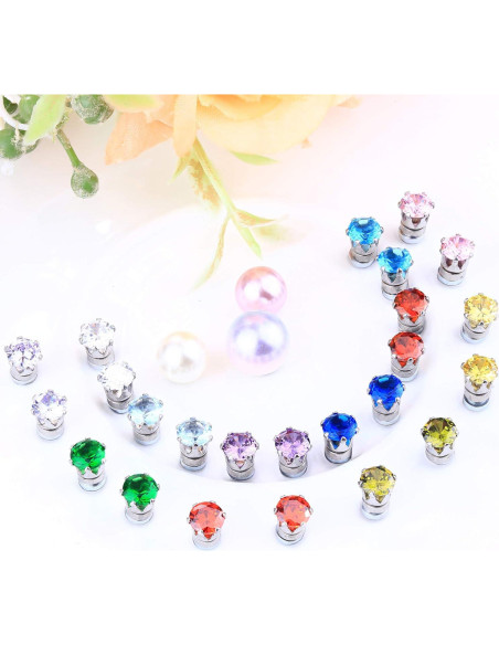 Pendientes Magnéticos ORAZIO 12 Pares Acero Inoxidable 5mm