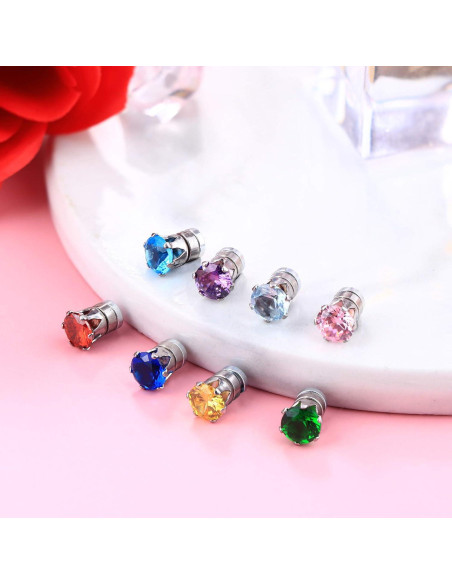 Pendientes Magnéticos ORAZIO 12 Pares Acero Inoxidable 5mm