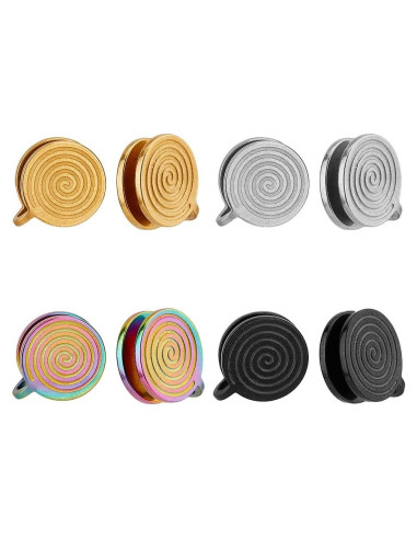 Pendientes de Presión UNICRAFTALE Acero Inoxidable 4 Colores