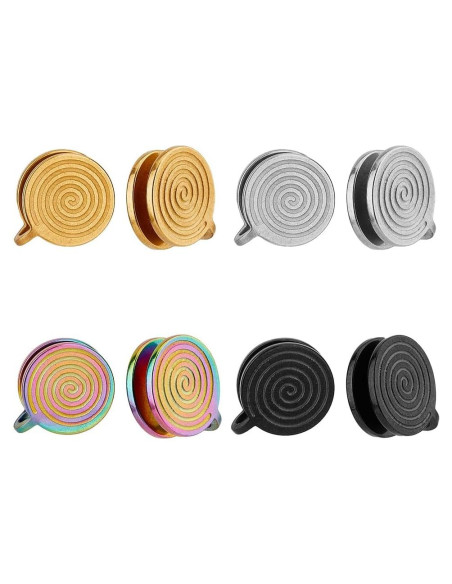 Pendientes de Presión UNICRAFTALE Acero Inoxidable 4 Colores