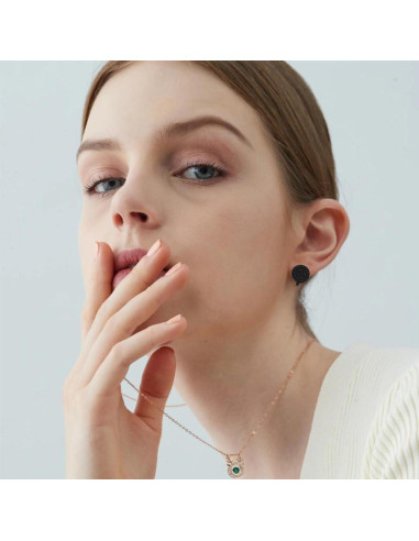 Pendientes de Presión UNICRAFTALE Acero Inoxidable 4 Colores