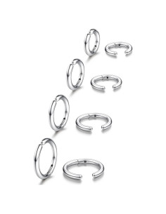 Pendientes Clip Hipoalergénicos YADOCA 8 Piezas Sin Perforación