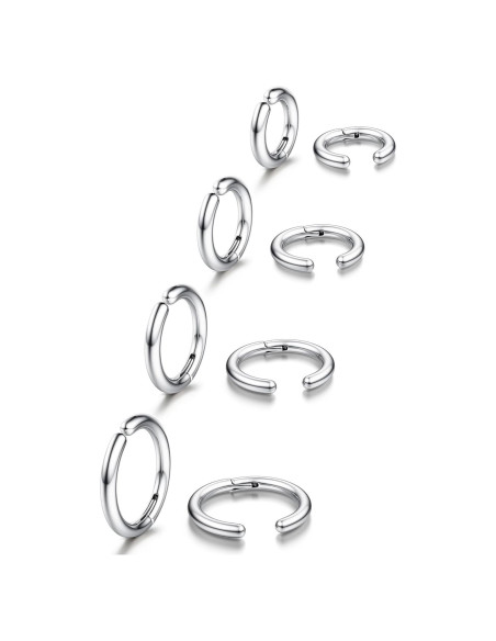 Pendientes Clip Hipoalergénicos YADOCA 8 Piezas Sin Perforación Pendientes Clip Hipoalergénicos YADOCA 8 Piezas Sin Perforación