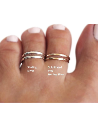 Anillo ajustable de doble banda dorada MiYa Creations