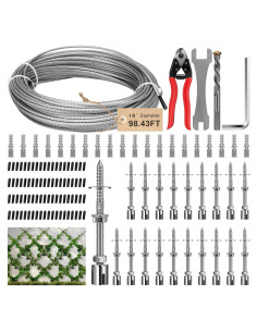 Kit de Enrejado VIVOSUN 20 Soportes Ajustables 30 m Cuerda
