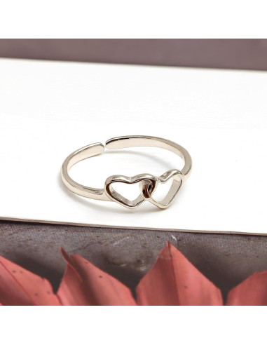 Anillo de Dedo de Plata Esterlina 925 LeCalla Ajustable 5mm