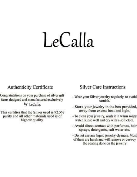 Anillo de Dedo de Plata Esterlina 925 LeCalla Ajustable 5mm Anillo de Dedo de Plata Esterlina 925 LeCalla Ajustable 5mm