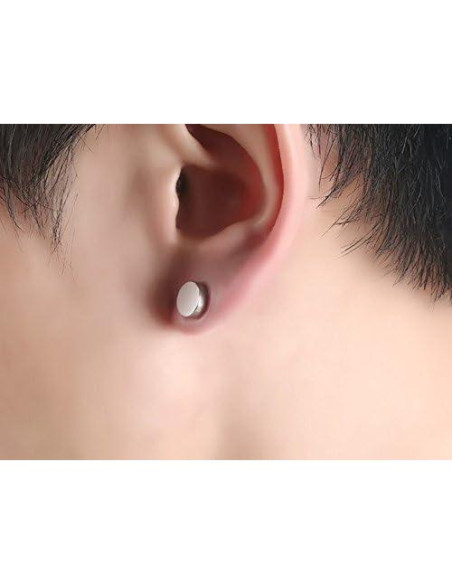 Pendientes Magnéticos de Acero Inoxidable 5 Pares 8mm SHENRAN