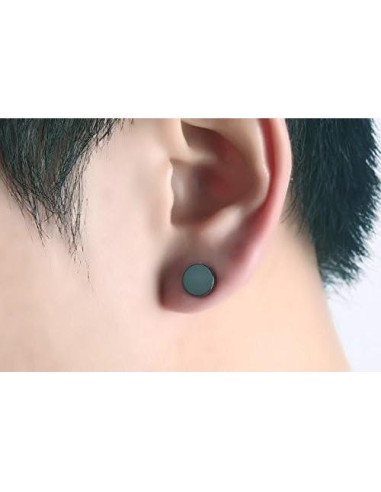 Pendientes Magnéticos de Acero Inoxidable 5 Pares 8mm SHENRAN