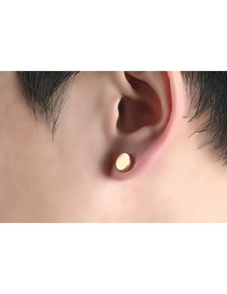 Pendientes Magnéticos de Acero Inoxidable 5 Pares 8mm SHENRAN