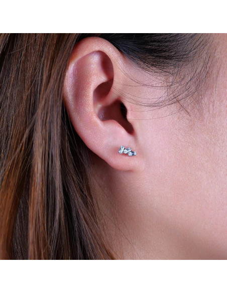 Pendientes de Titanio Hipoalergénicos Limerencia 20G Respaldo Tornillo