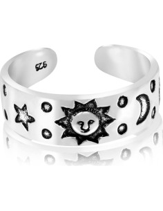 Anillo de Dedo del Pie AeraVida Cielo Celestial Plata 925 2