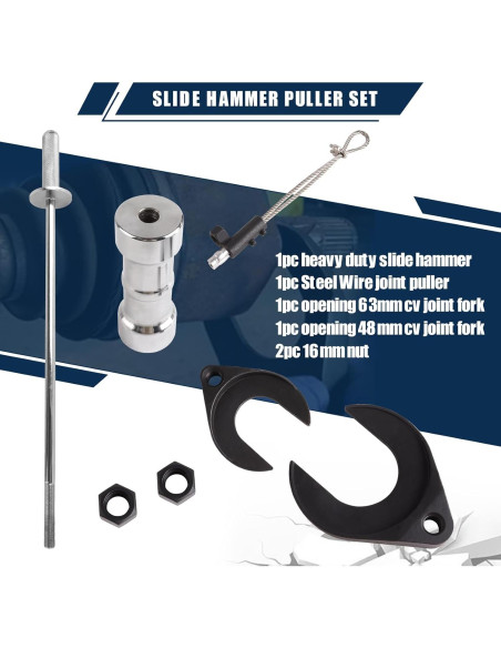 Extractor de Junta CV Aremnry Kit de Herramientas 7.29 kg