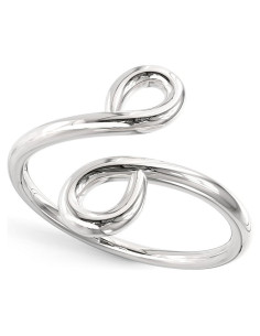 Anillo Ajustable Doble Espiral Plata Esterlina 925 Metal Factory