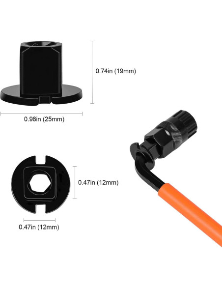 Herramienta de extracción de cassette Oumers con cadena y llave