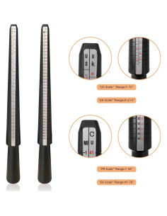 Medidor de Talla de Anillo DHSDING 27 Piezas Plástico 2