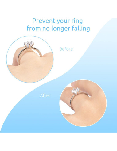 Ajustador de Anillo REIDEA Transparente Antideslizante - 12 Piezas