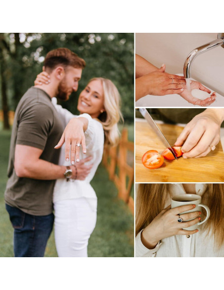 Ajustador de Anillo REIDEA Transparente Antideslizante - 12 Piezas