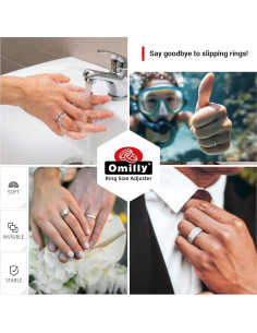 Ajustador de Tamaño de Anillo Omilly - 8 Tamaños Silicona 2